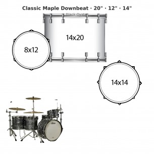 3 fûts Classic Maple...