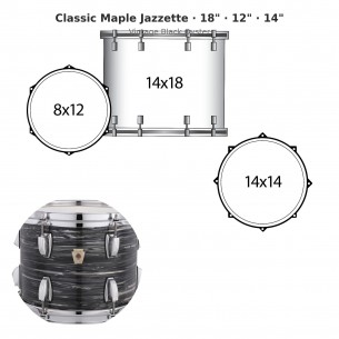 3 fûts Classic Maple...