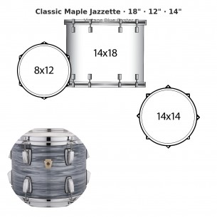 3 fûts Classic Maple...