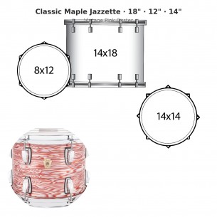 3 fûts Classic Maple...