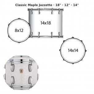 3 fûts Classic Maple...