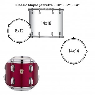 3 fûts Classic Maple...