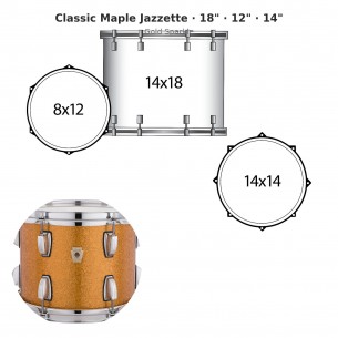 3 fûts Classic Maple...