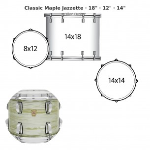 3 fûts Classic Maple...