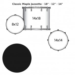3 fûts Classic Maple...