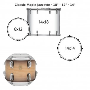 3 fûts Classic Maple...