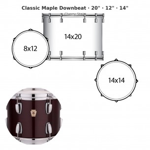 3 fûts Classic Maple...