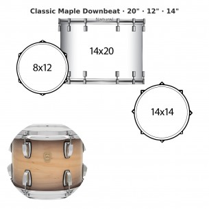3 fûts Classic Maple...