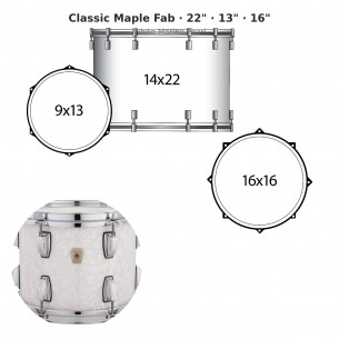 3 fûts Classic Maple Fab...