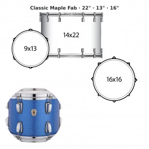 3 fûts Classic Maple Fab...