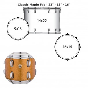 3 fûts Classic Maple Fab...