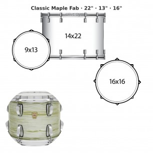 3 fûts Classic Maple Fab...