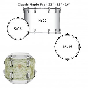 3 fûts Classic Maple Fab...