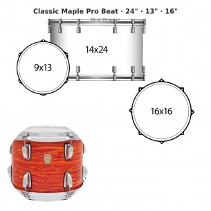 3 fûts Classic Maple Pro...