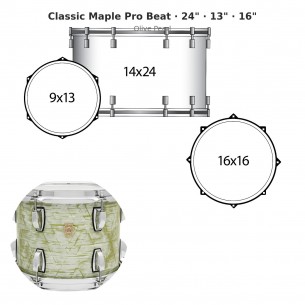 3 fûts Classic Maple Pro...