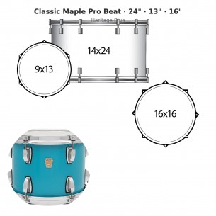 3 fûts Classic Maple Pro...