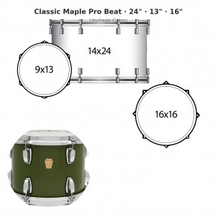 3 fûts Classic Maple Pro...