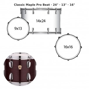 3 fûts Classic Maple Pro...