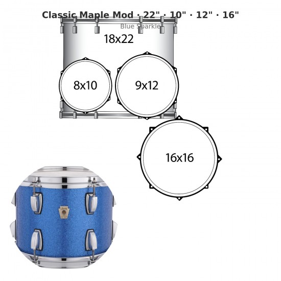 Classic Maple Mod 4-piece shell pack...