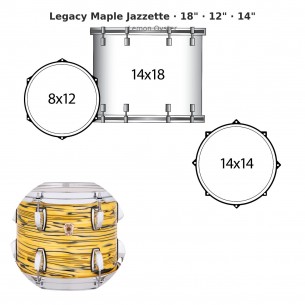 3 fûts Legacy Maple...