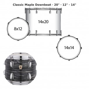 3 fûts Classic Maple...