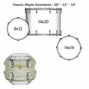 3 fûts Classic Maple...
