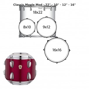 4 fûts Classic Maple Mod...
