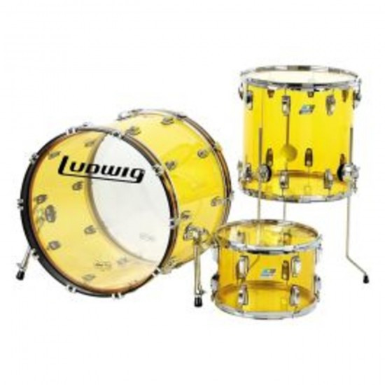 3 fûts Vistalite Pro Beat 24" - Yellow