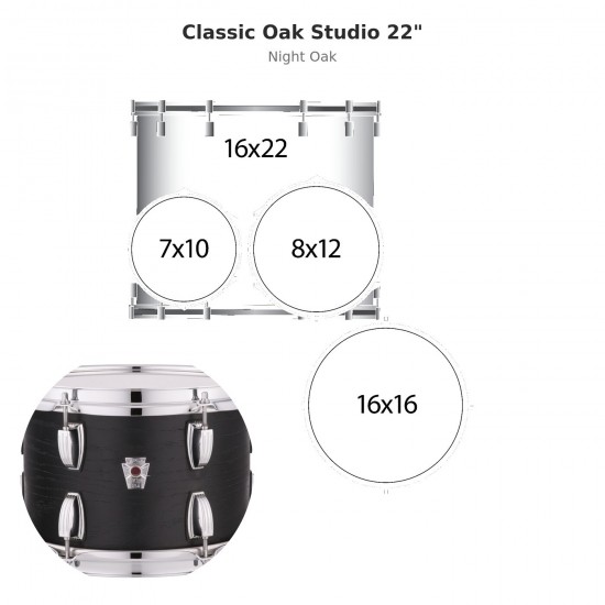 Classic Oak Studio 4-piece shell pack...