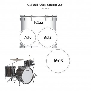 4 fûts Classic Oak Studio...