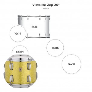 5 fûts Vistalite Zep 26" -...