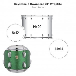 3 fûts Keystone X Downbeat...