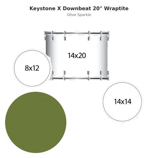Keystone X Downbeat 3-piece shell...