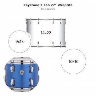 3 fûts Keystone X Fab 22"...