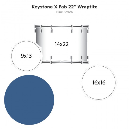 3 fûts Keystone X Fab 22" Wraptite -...