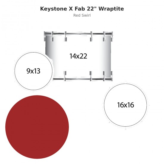 3 fûts Keystone X Fab 22" Wraptite -...