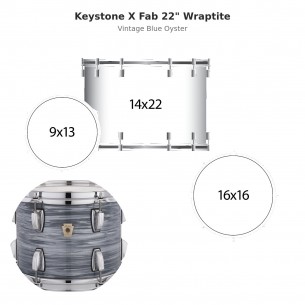3 fûts Keystone X Fab 22"...