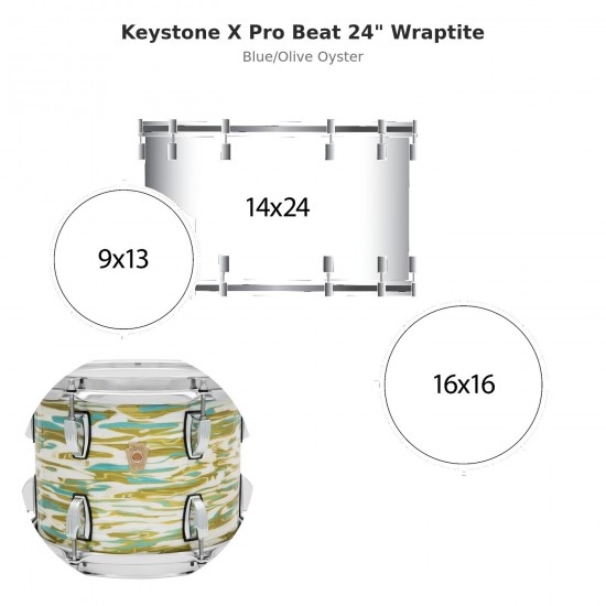 Keystone X Pro Beat 3-piece shell...