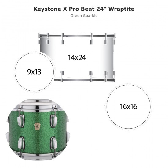 Keystone X Pro Beat 3-piece shell...