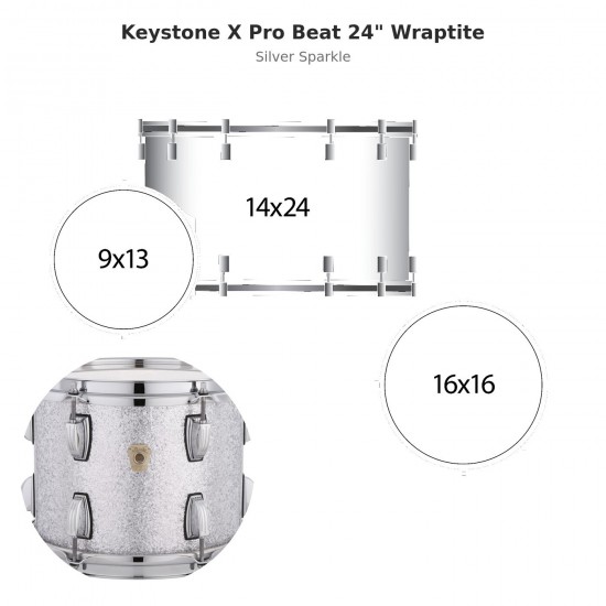 Keystone X Pro Beat 3-piece shell...