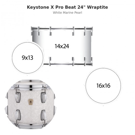 Keystone X Pro Beat 3-piece shell...