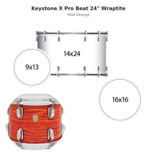Keystone X Pro Beat 3-piece shell...