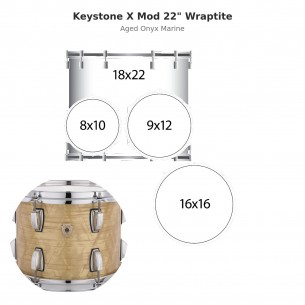 4 fûts Keystone X Mod 22"...