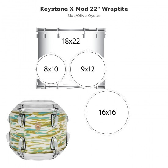 4 fûts Keystone X Mod 22" Wraptite -...