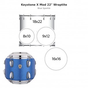 4 fûts Keystone X Mod 22"...