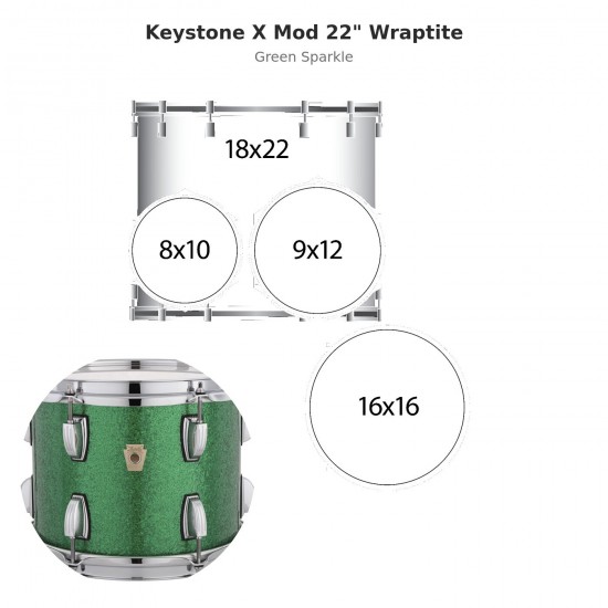 Keystone X Mod 4-piece shell pack 22"...