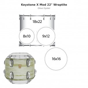 4 fûts Keystone X Mod 22"...