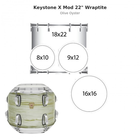 Keystone X Mod 4-piece shell pack 22"...