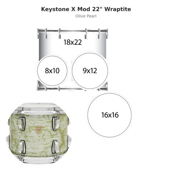 Keystone X Mod 4-piece shell pack 22"...