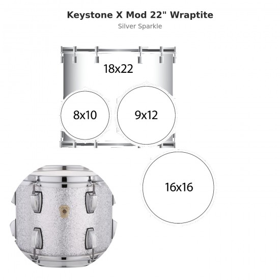 Keystone X Mod 4-piece shell pack 22"...